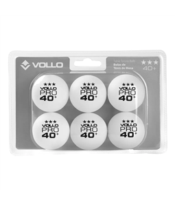 Especificaes Bola Tnis de Mesa Branca, 6 Unidades, marca: Vollo  Composio: ABS, Cor: Branca, Peso aproximado: 3g Dimetro: 40mm