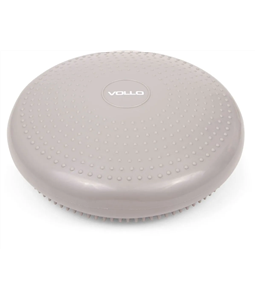 Especificaes Disco de Equilbrio, marca: Vollo  Composio: PVC, Cor: Cinza, Peso aproximado: 1 kg, Incluso: 1 Bomba de Ar,  Suporta at: 100kg, Dimenses aproximadas: 33cm x 33cm x 5,5cm.