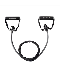 Especificaes:  Extensor Elstico Nvel Forte, marca: Vollo,  Cor: Cinza claro (nvel forte) Peso aproximado: 160 g, Espessura: 12 mm, Dimenses aproximadas: 120 cm, Dimenses aproximadas empunhadura: 12cm x 2,5cm, Composio: Termoplstico e Polipropileno (PP).